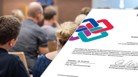 buildingSMART Zertifikat "Basismodul" steht zur Verfügung